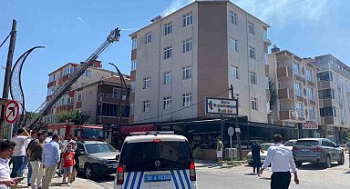 Çatı katında yapılan kaynak yangına neden oldu