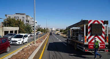 Çevre yolunda yol çizgi ve tabela düzenlemesi