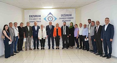 CHP heyetinden ETSO Başkanı Saim Özakalın'a ziyaret