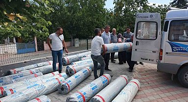 Çiftçilere sera naylonu desteği