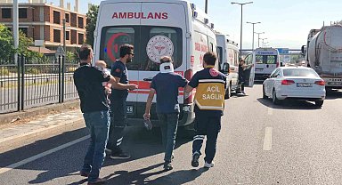 Çimento yüklü silobas otomobile çarptı: 2'si çocuk 7 kişi yaralı