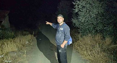 Cinlerin sardığı söylentisi sonrası terk edilen köyde sabahlamak istedi, besmeleler çekerek terk edilmiş evlere girdi