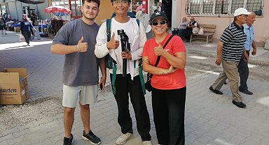 Çinli turist Joe, yürüyerek Türkiye'yi geziyor