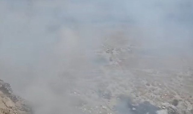 Çöplükte çıkan yangın korkuttu