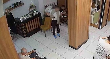 Çorum'da kuaför salonundaki silahlı saldırı kamerada