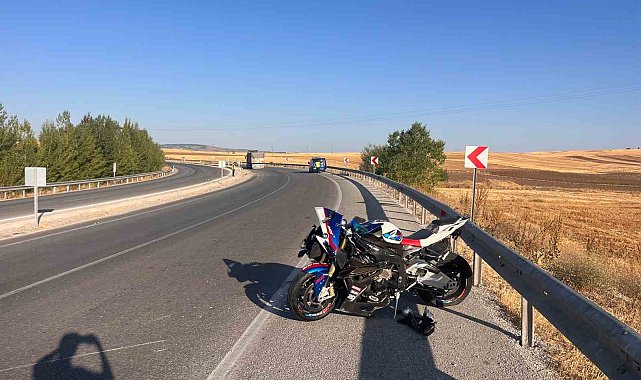 Çorum'da motosiklet kazası: 1 yaralı