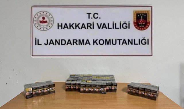 Çukurca'da 985 paket kaçak sigara ele geçirildi