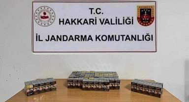 Çukurca'da 985 paket kaçak sigara ele geçirildi