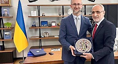 Cumhurbaşkanı Başdanışmanı Topçu, Ukrayna'nın Ankara Büyükelçisi Celal'i ziyaret etti