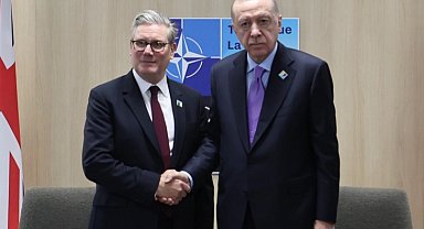 Cumhurbaşkanı Erdoğan, Starmer ile görüştü