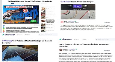 CW Enerji müşterileri isyan ediyor! Hizmet ve ürün kalitesi yetersiz