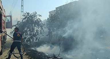 Defne'de çadır yangını