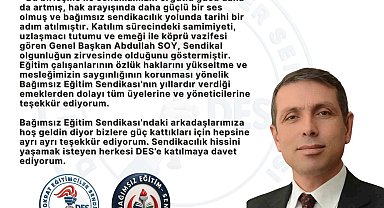 Demokrat Eğitimciler Sendikası'na katılımlar başladı
