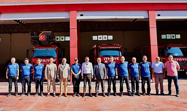 Denizli'de Başkan Çavuşoğlu'ndan itfaiye eğitim merkezi'ne ziyaret