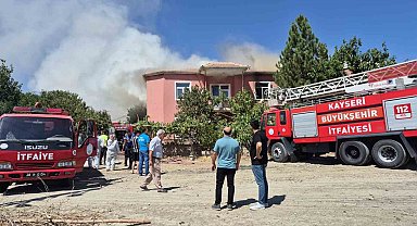 Depoda çıkan yangın söndürüldü