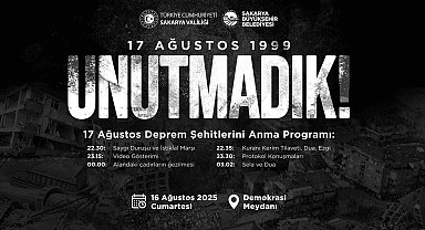 Depremin 26. yılı Demokrasi Meydanı'nda anılacak