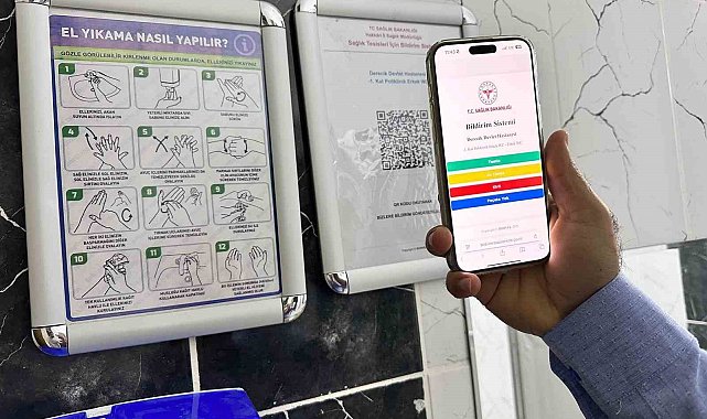 Derecik Devlet Hastanesi'nde QR kod temizlik uygulaması başladı