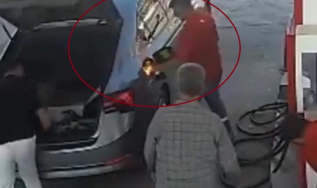 Diyarbakır'da akaryakıt istasyonunda faciadan dönüldü: O anlar kamerada