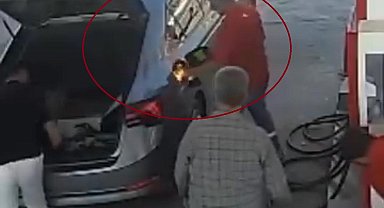 Diyarbakır'da akaryakıt istasyonunda faciadan dönüldü: O anlar kamerada