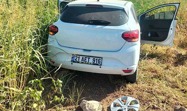 Diyarbakır'da otomobil tarlaya girdi: 5 yaralı