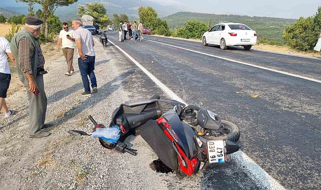 Domaniç'te motosiklet kazası: 1 yaralı