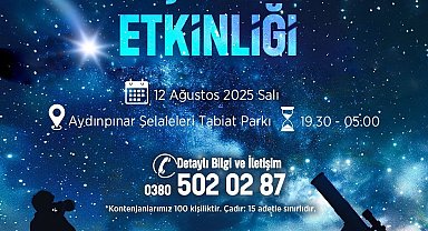 Düzce Belediyesi'nden meteor yağmuruna özel etkinlik