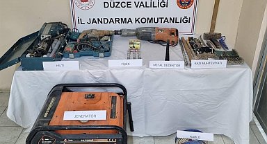 Düzce'de 10 kişiyi kaçakçılıktan işlem yapıldı
