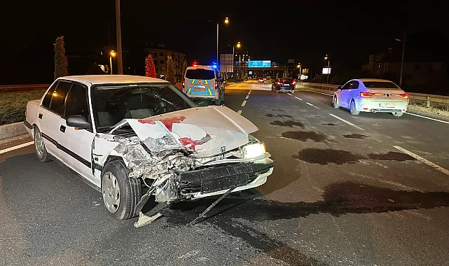 Düzce'de trafik kazası: 1 yaralı