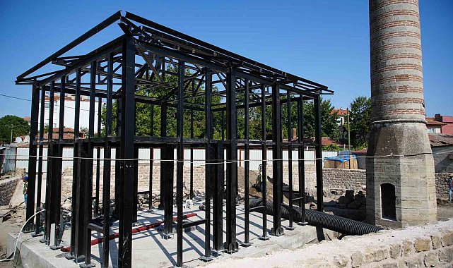 Edirne'de yarım minaresiyle ayakta kalan tarihi mescit restore ediliyor