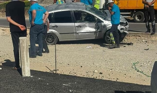 Elazığ otomobil takla attı: 1 yaralı