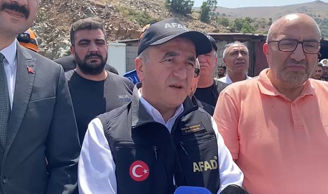 Elazığ Valisi Hatipoğlu: "Göçükte 1 işçimiz kaldı, 80 kişilik ekip kurtarma çalışmalarını sürdürüyor"