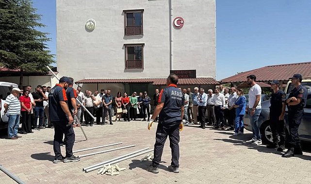 Elazığ'da afet farkındalık ve yangın eğitimi