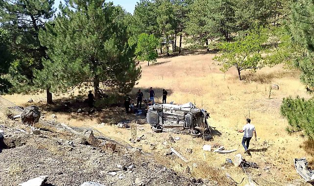 Elazığ'da hafif ticari araç şarampole uçtu: 3 yaralı