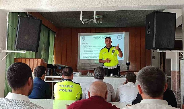 Elazığ'da servis şoförlerine trafik ve güvenlik eğitimi