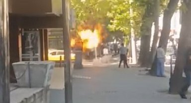 Elektrik panosunun patlaması sonucu çıkan yangın paniğe sebep oldu