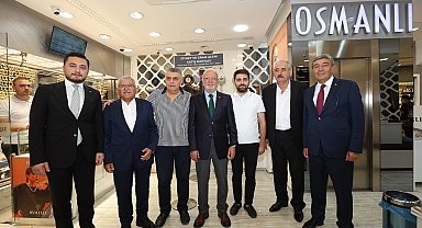 Elitaş ve Büyükkılıç, Kazancılar Çarşısı'nı ziyaret etti