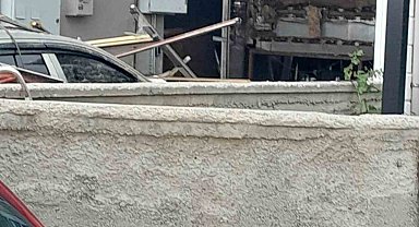 Elmadağ'da ekmek fırınında patlayan buhar makinası maddi hasara neden oldu