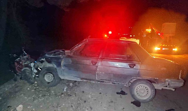 Emet'te otomobille elektrikli bisiklet çarpıştı: 1 ölü