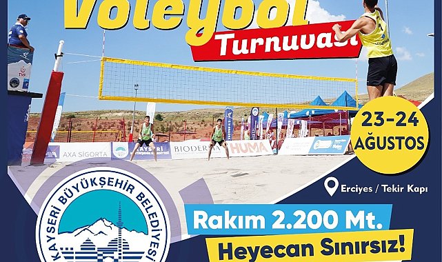 Erciyes'te fileler zirvede geriliyor: 'En havalı voleybol turnuvası' başlıyor