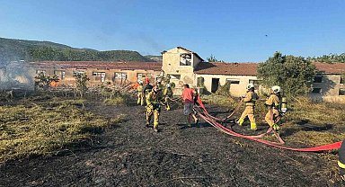 Erdek Gedeve mevkiinde arazi yangını