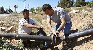 Erdemli'nin kırsalına sulama borusu desteği