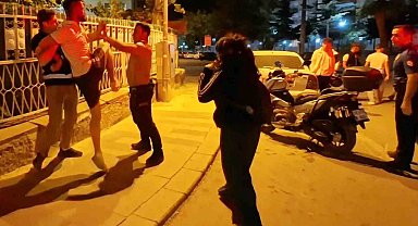 Erkek arkadaşından kaçarken yakalandı, kendini köprüden atmak istedi