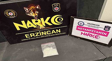 Erzincan'da 27,84 gram metamfetamin ele geçirildi, 1 kişi tutuklandı