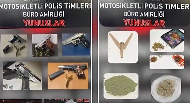Erzincan'da 4 adet ruhsatsız, 3 adet kurusıkı tabanca ele geçirildi