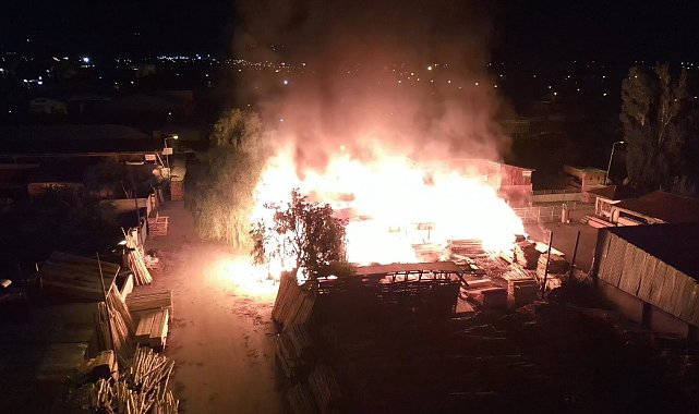 Erzincan'da Keresteciler Sitesinde yangın