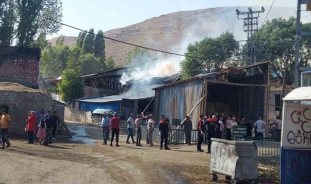 Erzurum Yakutiye'de büyük yangın