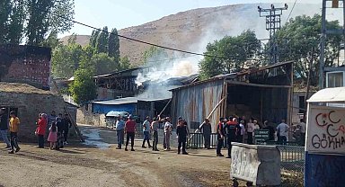 Erzurum Yakutiye'de büyük yangın