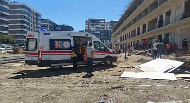 Erzurum'da inşaattan düşen işçi hayatını kaybetti