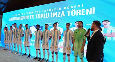 Erzurumspor'da yeni transferler tanıtıldı