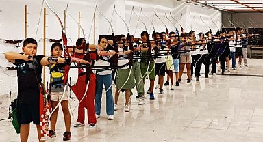 Eskişehirli sporcular okçuluk antrenmanlarına devam ediyor
